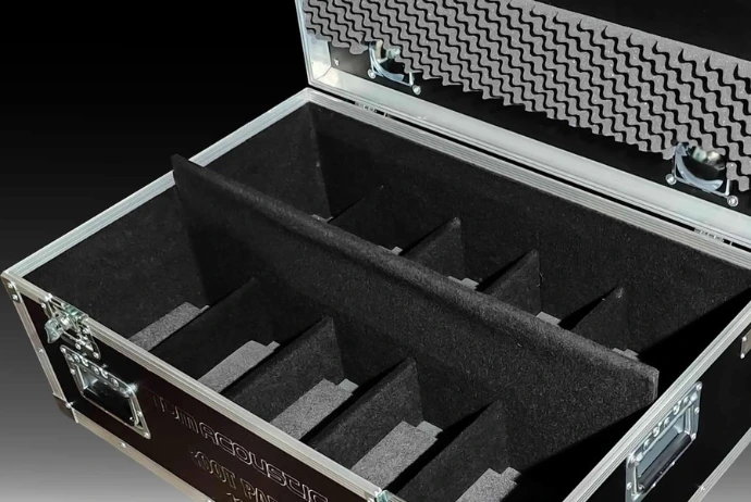 Skrzynia transportowa na 10 led par case art