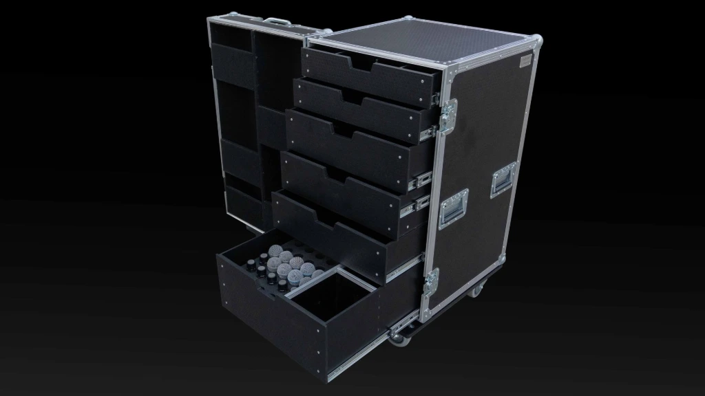 Skrzynia transportowa na drony i sprzęt taktyczny z bezpiecznym układem pianki