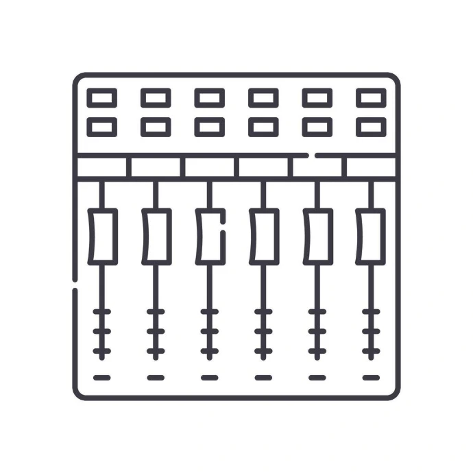 case do miksera audio z panelem przyłączeniowym