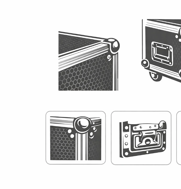 Wytrzymała konstrukcja flight case ART