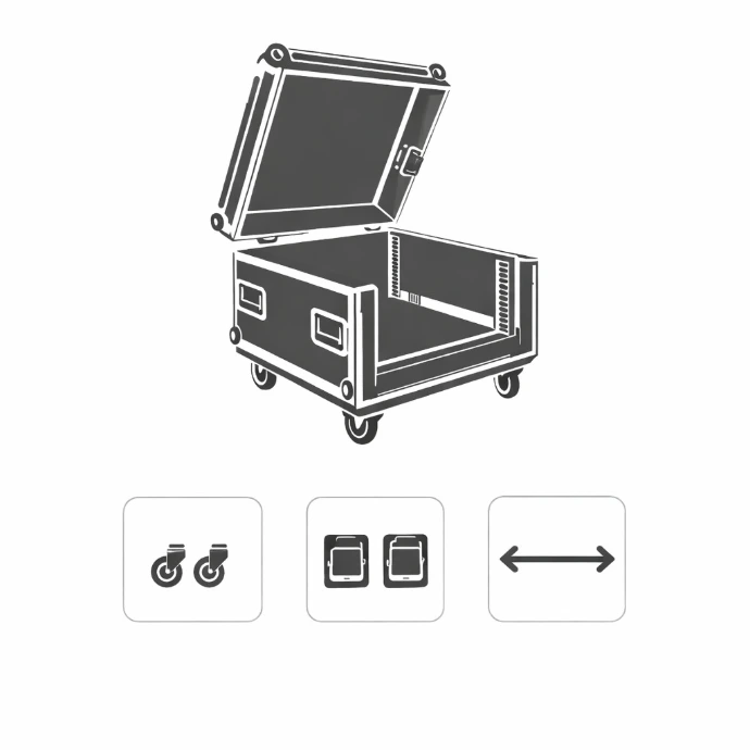 Parametry techniczne racka 19” 4U CASE ART