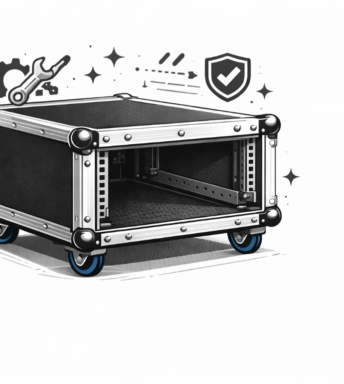 Konstrukcja racka pomiarowego 3U CASE ART