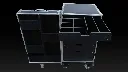 Case Na Mikrofony z metalowymi narożnikami i zamkami case art.webp